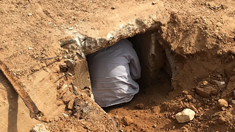 המנהרה שהתגלתה בניר-עם