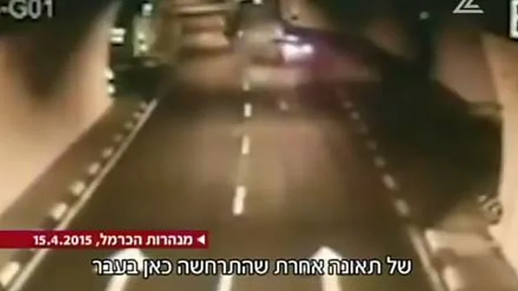 תיעוד בלעדי: התאונה הקטלנית במנהרות הכרמל | חדשות 13
