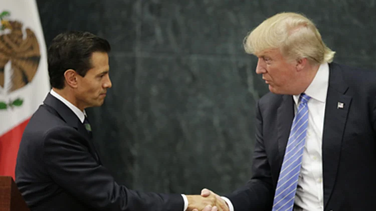 טראמפ ונשיא מקסיקו, פנה ניאטה (רויטרס)