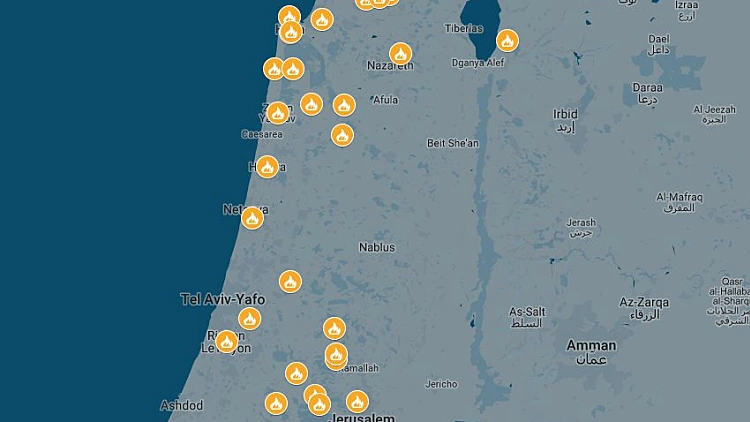 מפת השריפות שפרצו ברחבי הארץ בימים האחרונים | חדשות 13