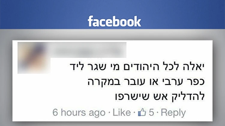 פוסט מסית בפייסבוק (פייסבוק)