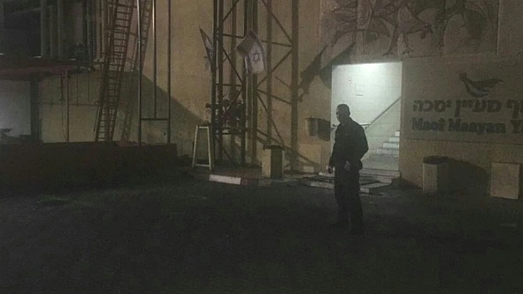 זירת האירוע בבאר טוביה (משטרה)