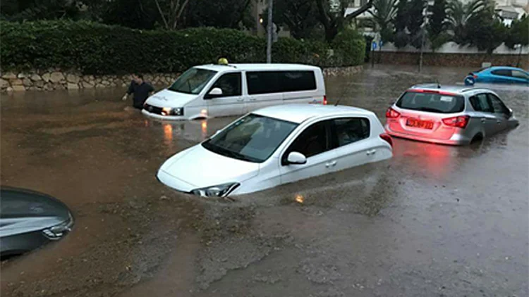 הצפות בשרון, עיכובים בנתב"ג | חדשות 13