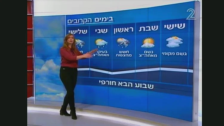 תחזית מזג האוויר 22.12.16 | חדשות 13