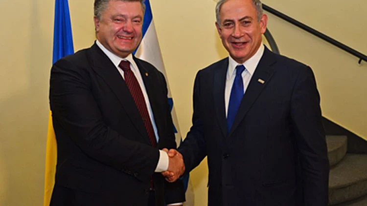 נתניהו ונשיא אוקראינה בספטמבר האחרון