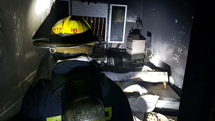 החדר בו שהו הבנות שנספו (אריק אבולוף כבאות והצלה ירושלים)