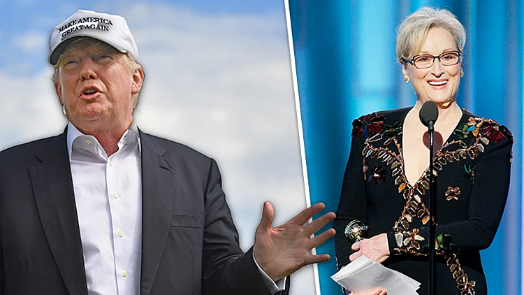 דונלד טראמפ נגד מריל סטריפ: "השחקנית הכי אוברייטד בהוליווד" | רשת 13