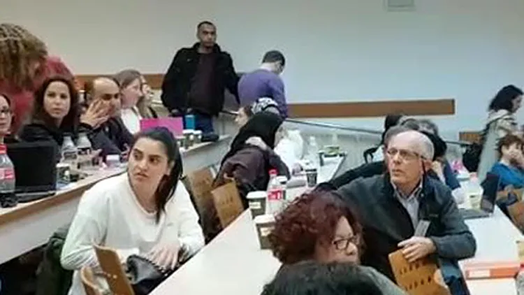 מהומה במכללת ספיר בדיון על דריסת השוטר: "מכללה של שמאלנים" | חדשות 13