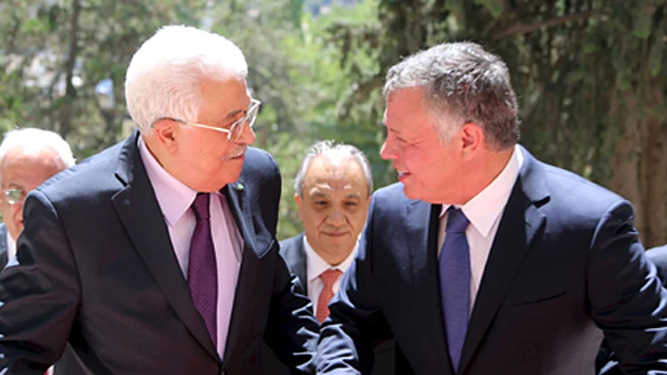 "ננקוט צעדים". אבו מאזן ועבדאללה (ארכיון)