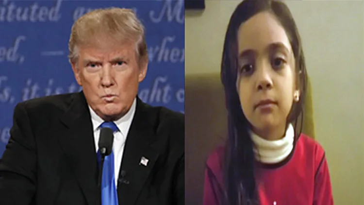 הילדה המצייצת מסוריה לטראמפ: חשוב על ילדי סוריה | חדשות 13