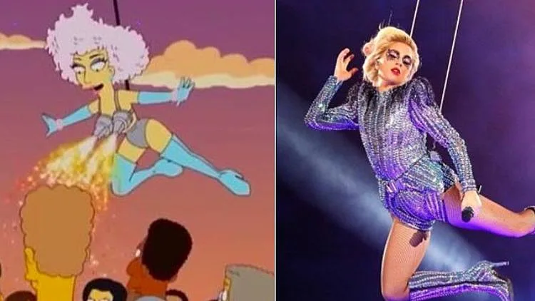 "משפחת סימפסון" חוזה במדויק את המופע של ליידי גאגא | רשת 13