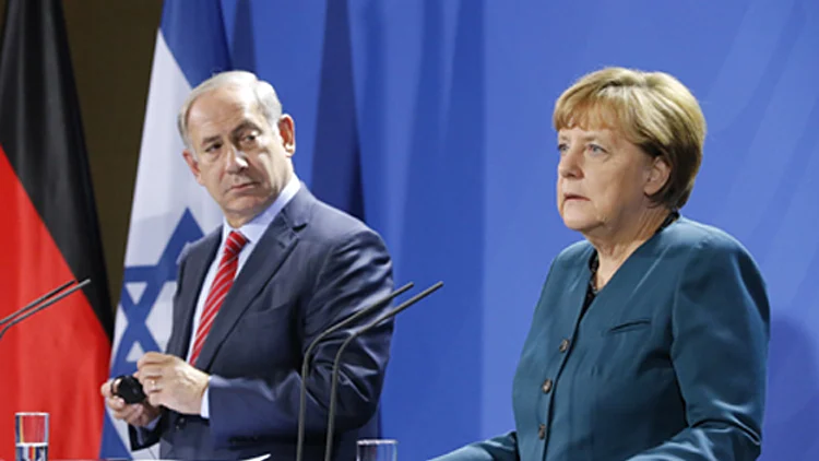 מרקל ונתניהו. ארכיון