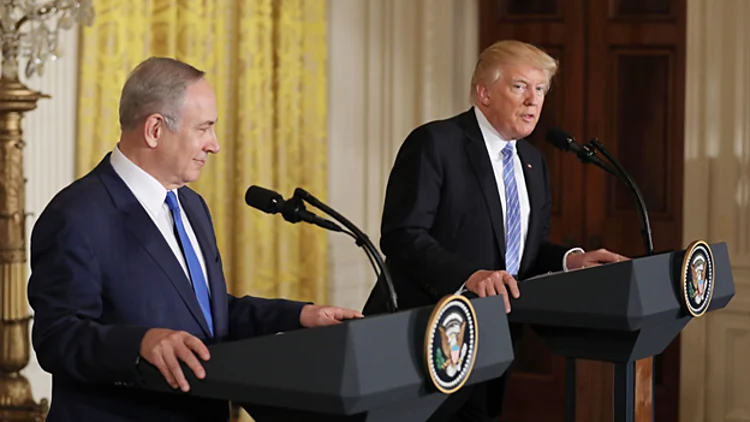נתניהו וטראמפ נואמים יחד