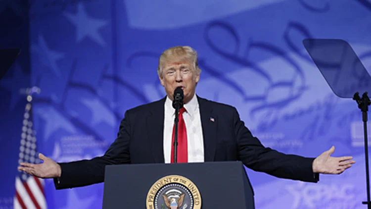 טראמפ בנאומו הערב