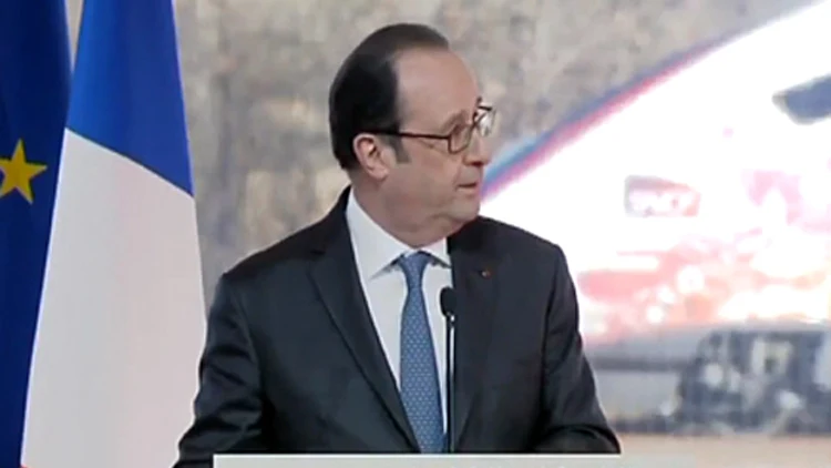 צפו: ירי באמצע נאום נשיא צרפת | חדשות 13