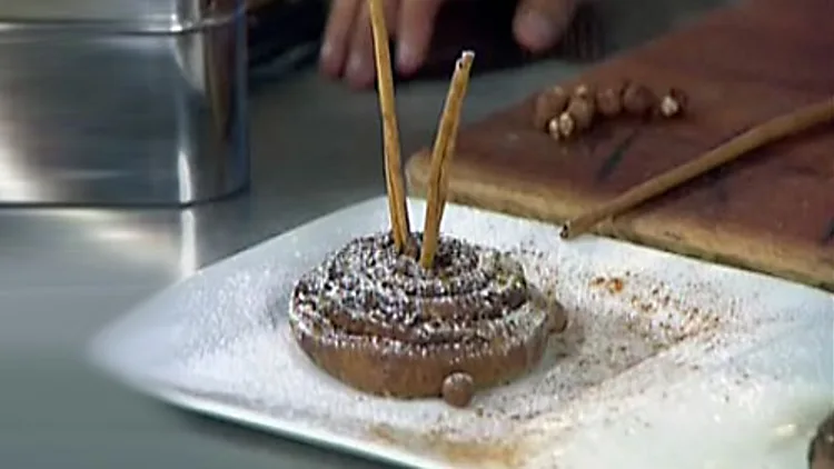 עוגת שמרים שוקולד ואגוזים