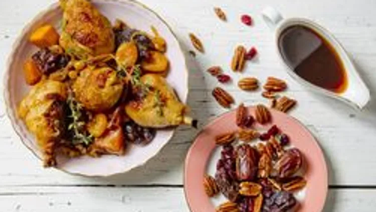 תבשיל שוקי עוף, דלעת ואגוזי מלך טבעיים | רשת 13