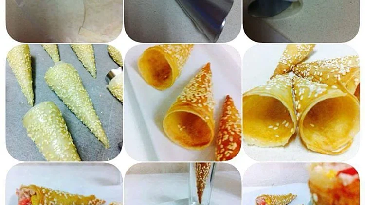 קונוסים פריכים בכמה דקות עבודה