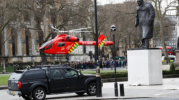 מסוק משטרתי בזירת האירוע