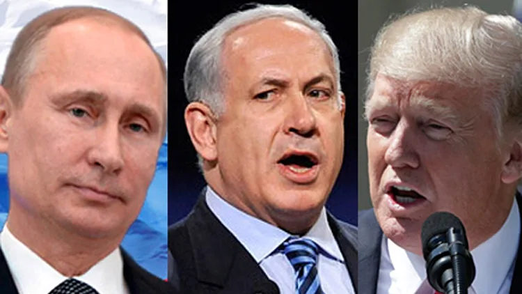 משולש הגבולות. פוטין טראמפ ביבי בינימין