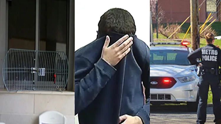 הנאשם על רקע מרכז יהודי שפונה