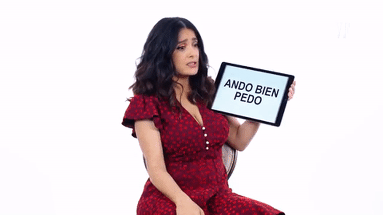 סלמה הייק מלמדת אתכם סלנג מקסיקני