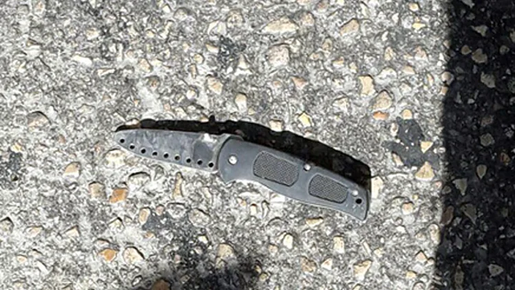 הסכין שנמצאה בזירה