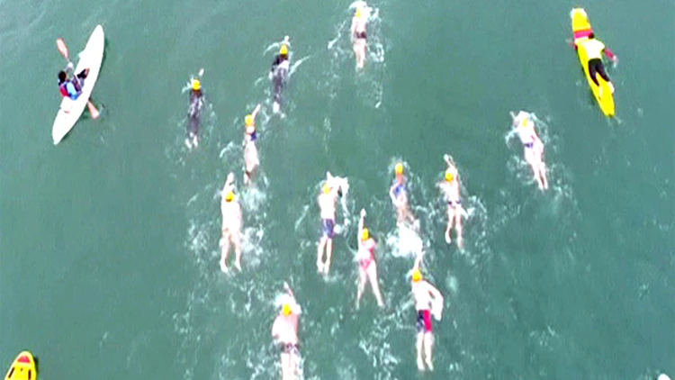 גבול מקסיקו-ארה"ב: שוחים נגד טראמפ | חדשות 13