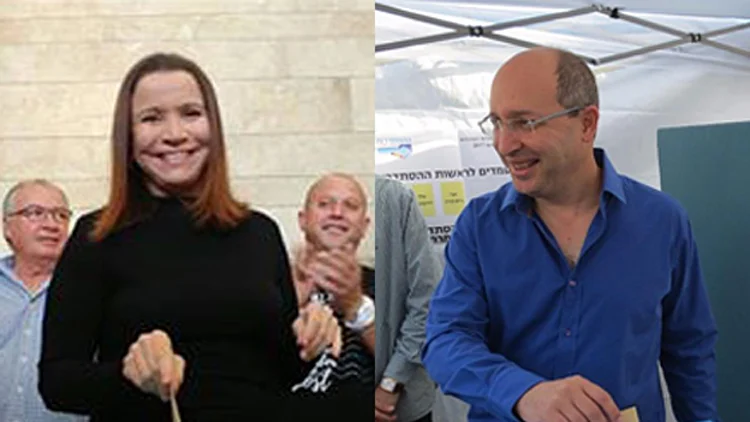 שלי יחימוביץ ואבי ניסנקורן, יחימוביץ וניסנוקרן מצביעים, אתמול