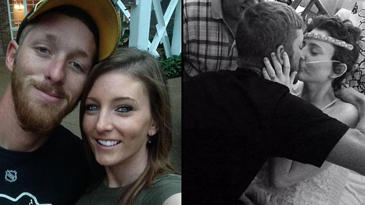 הכלה לא נתנה לסרטן הסופני למנוע ממנה להתחתן