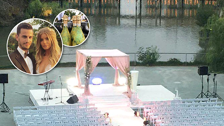 עומר אדם, שמפניות יוקרתיות ועוד: אלכסה תמרי התחתנה