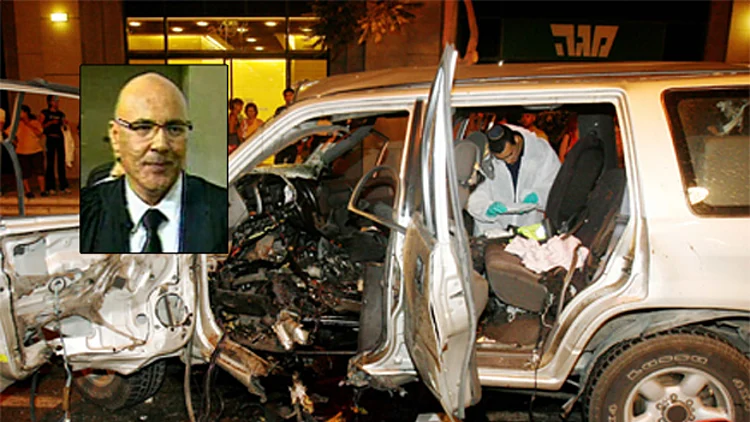 זירת החיסול של עו"ד יורם חכם. זירת הרצח ב-2008. חיסול, יורם חכם