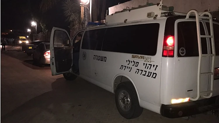 זירת האירוע בשדרות (דוברות המשטרה)