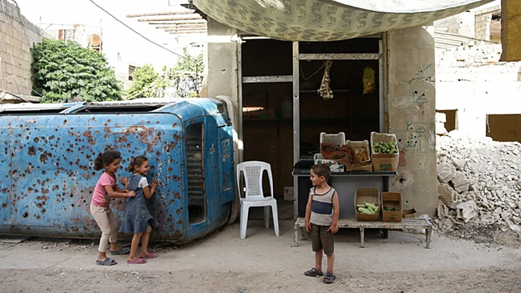 מגרש משחקים מחורר ירי