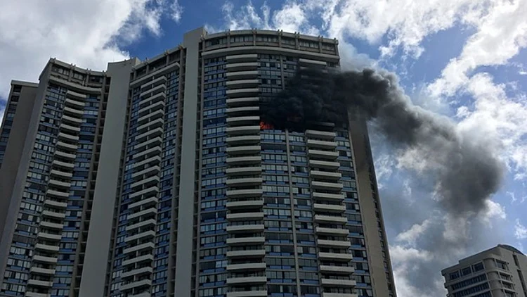 הוואי: שריפה בבניין בן 36 קומות | חדשות 13