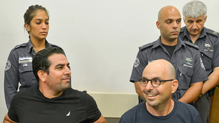 נפתלי ויניב בבית המשפט (אתמול) (Roy Alima/Flash90)