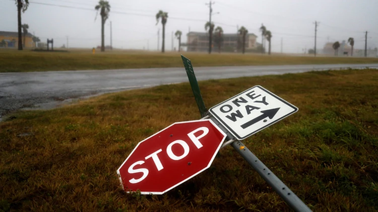 הסופה הארווי מהחלל (רויטרס)