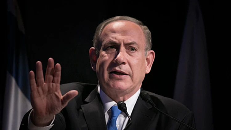"לא לפיוס עם חמאס". נתניהו (פלאש 90 / יונתן סינדל)