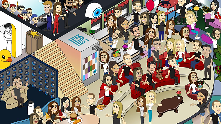 "בחן את עצמך": נסו לזהות את הדמויות המצויירות של דיירי "האח הגדול" | רשת 13