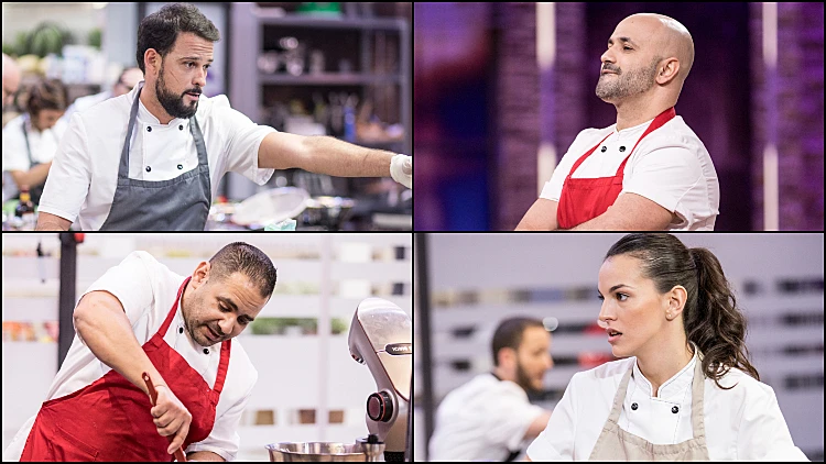 עמוס חיון, עומר שפיר, עדן אמר וגל בוכניק מתוך משחקי השף קונדיטור עונה 1