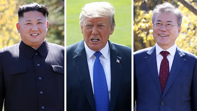 טראמפ, קים ומון