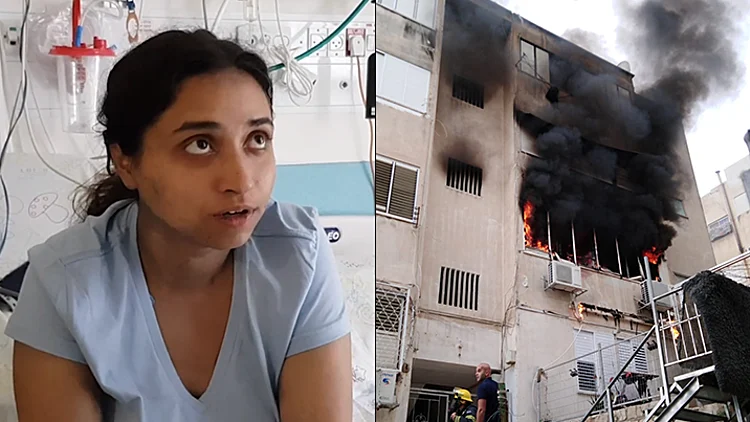 האישה שביתה נשרף בחיפה: "בעלי הציל אותנו בלי לחשוב פעמיים"