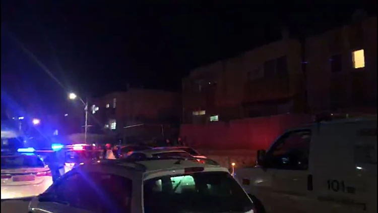 זירת אירוע הדקירה ברחוב שזר בקריית מלאכי