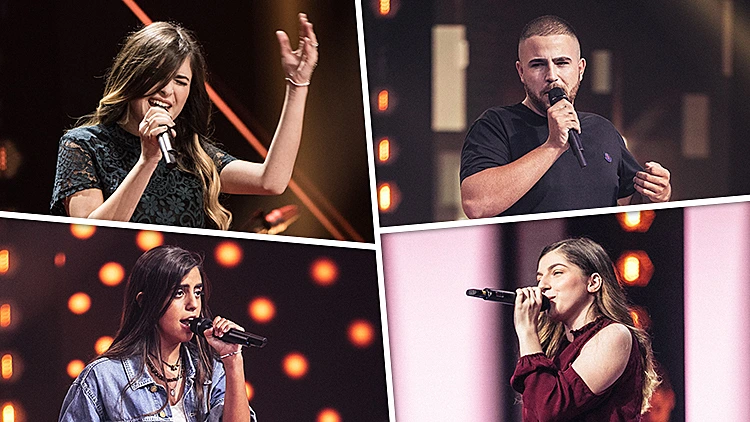 אלמור אשכנזי, אליאור שמש, ניה גורצקיה ונעמי גלעדי מתוך דה וויס עונה 5 פרק 9