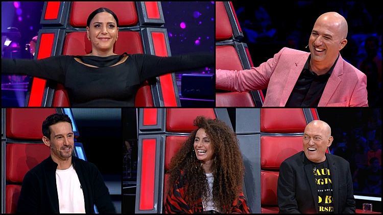 דורון מדלי, נסרין קדרי, שלומי שבת, יובל דיין ועברי לידר מתוך דה וויס עונה 5