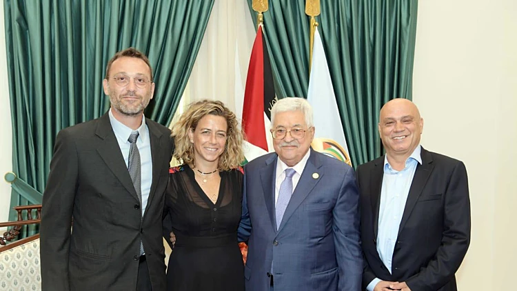 נועה רוטמן ועיסאווי פריג' נפגשו עם אבו מאזן ברמאללה