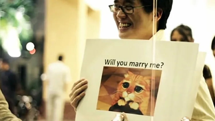 התינשאי לי - הצעת נישואין ממים