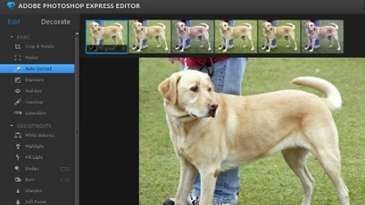 אתר לעריכת תמונות ברשת Adobe Photoshop Express