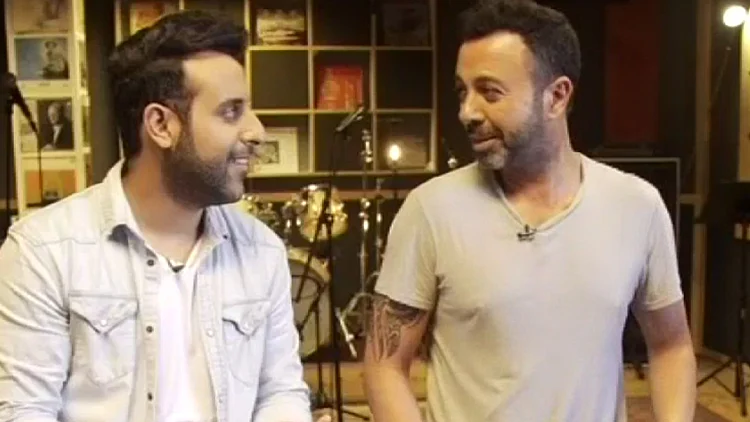 ליאור נרקיס ודודו אהרון לקראת המופע "חגיגה בישראל"