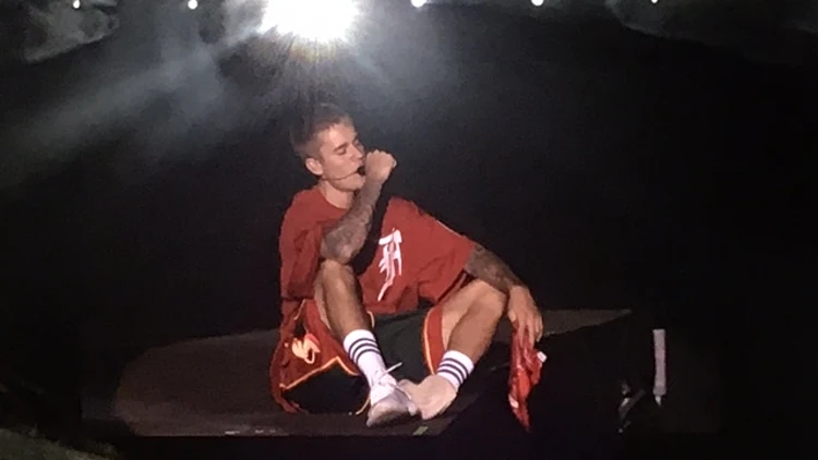 ג'סטין ביבר בהופעה בישראל